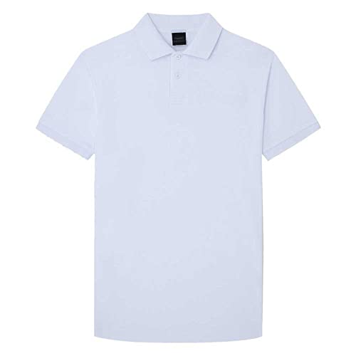 Hackett London Herren Am Emboss Bk Polo Polohemd, Rot (Kastanienbraun), im Sale