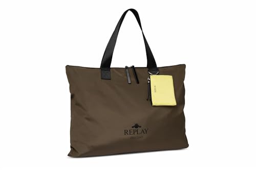 Replay Damen Tasche aus Nylon, Military Green 057 (Grün), Onesize im Sale