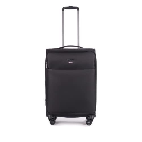 Stratic Light + Koffer Weichschale Reisekoffer Trolley Rollkoffer mittelgroß, TSA Kofferschloss, 4 Rollen, Erweiterbar, im Sale