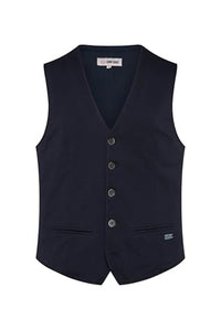 Thumbnail for Camp David Herren Anzugweste aus diagonalem Jersey Blue Navy im Sale
