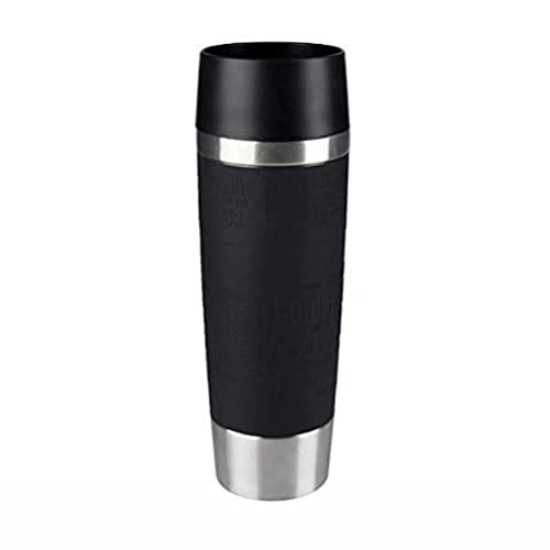 Emsa 515615 Travel Mug Classic Grande | 500ml | Thermobecher | Isolierbecher | hält 6h heiß, 12h kalt | auslaufsicher | Easy Quick-Press-Verschluss | 360°-Trinköffnung | Schwarz | 1 Stück im Sale