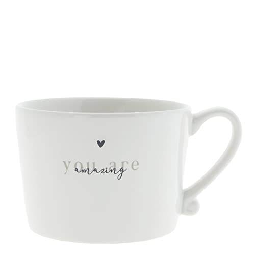 Bastion Collections Tasse mit Henkel you are amazing Keramik weiß titane Keramiktasse Geschirr Küche gedeckter Tisch BC Cup, RJ/CUP 094 BT im Sale