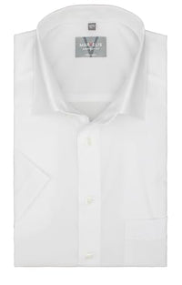 Thumbnail for Marvelis Shirt Short Sleeve, White, Comfort Fit, Non-Iron, Wrinkle-Free, 100% Cotton, New Kent Collar, Short Sleeve 1/2 (43) on Sale