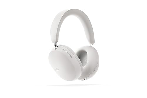 Sonos Ace - Kabelloser Bluetooth-Kopfhörer mit Geräuschunterdrückung - Bis zu 30 Stunden Akkulaufzeit - Spatial 3D Audio - Dynamic Head Tracking - Weiß im Sale