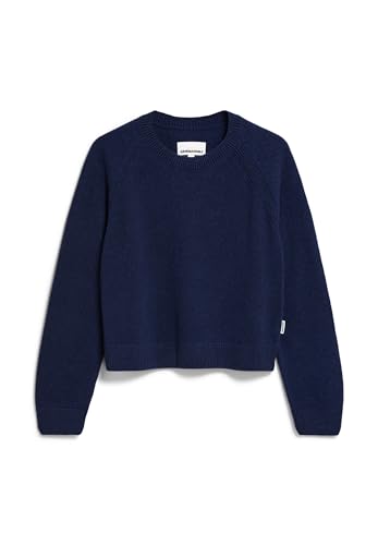 ARMEDANGELS Damen Pullover Loose Fit aus Bio-Woll Mix DILIRIAA REGLANA Loose Fit Cinnamon Dust Melange im Sale