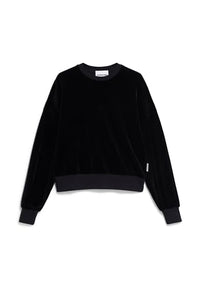 Thumbnail for ARMEDANGELS Damen Sweatshirt Oversized Fit aus Samt LEDIANAA Oversized Fit Black im Sale