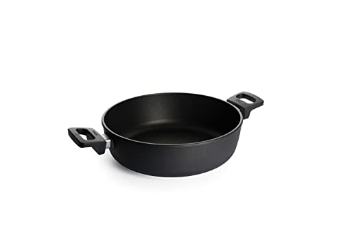 Woll Nowo Titanium Kasserolle, Ø 32 cm, 8 cm hoch, 5.5 Liter, mit 2 Seitengriffen - Geeignet für Ceran, Gas, Elektro, Halogen - nicht induktionsgeeignet im Sale