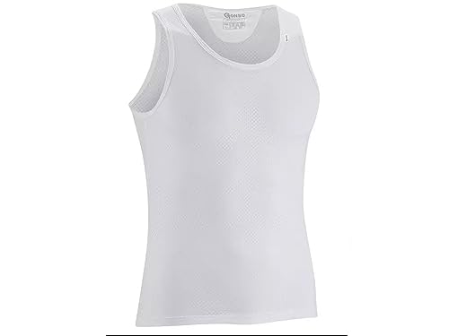 Gonso Nevel Weiß - Atmungsaktives Herren Radsport Baselayer Tanktop, im Sale