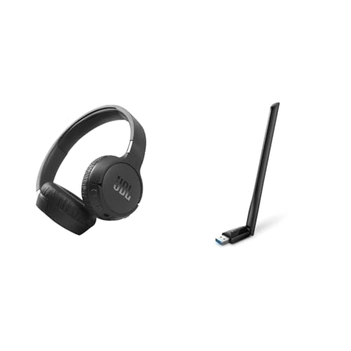 JBL Tune 660 BTNC On-Ear Active Noise Canceling Headphones Pure Bass Sound &amp; TP-Link Archer T3U Plus AC1300 High Gain USB WLAN Stick Adapter with Antennas on sale