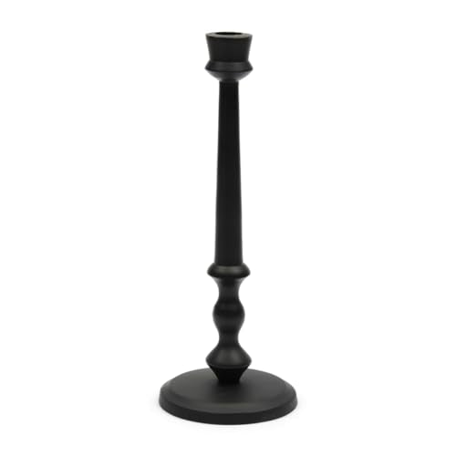 Riviera Maison - RM Warrington Tower Candle Holder Black - Candlesticks - Aluminium - Black - (ØxH) 11.5x30 on sale
