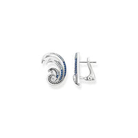 Thumbnail for Thomas Sabo Damen Ohrstecker Welle in der Farbe Silber aus 925 Sterlingsilber mit Zirkonia, im Sale