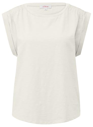 s.Oliver Damen 2152459 T-Shirt, White 0210, 38 im Sale
