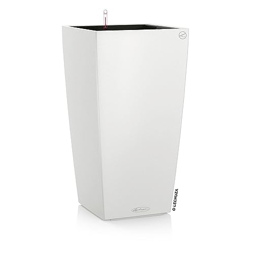 LECHUZA CUBICO Color 30 white 13130, 29.5x29.5x56.5 cm on sale