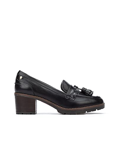 Pikolinos heeled shoes in leather LLANES for women color Negro on sale
