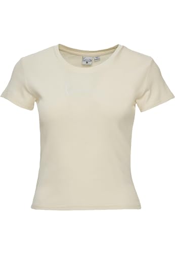 Karl Kani Damen KW232-033-1 KK Small Signature Tight Rib Tee XXS Off White im Sale