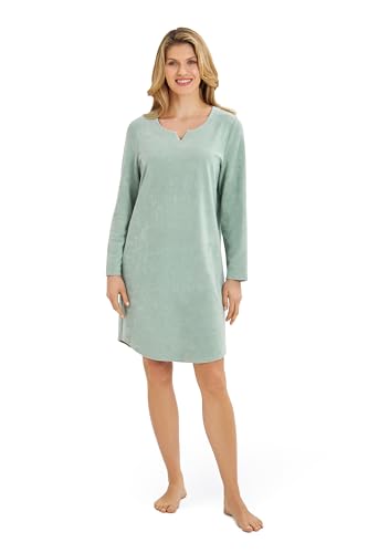 Rösch Hauskleid aus Frottee in Mintgrün Baumwolle/Polyester 1243679 46 16828 im Sale