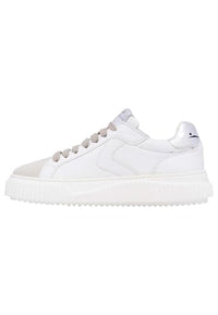 Thumbnail for VOILE BLANCHE Sneakers aus Leder und Veloursleder, Weiß-Silber 39 im Sale