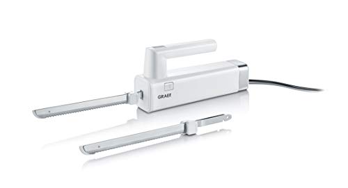 Graef Elektromesser EK508 | taupe | elektrisches Brotmesser für die Küche | elektrisches Fleischmesser | Torten, Brot oder gefrorenes Fleisch schneiden | austauschbare Klingen im Sale