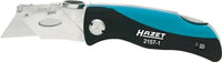 Thumbnail for HAZET Klappmesser 2157-1 inklusive Ersatzklingen - Cutter-Messer mit Komfortgriff und Daumenkissen zur gelenkschonenden Arbeit - scharfe Klinge zum Schneiden von Kunststoff, Pappe uvm. im Sale