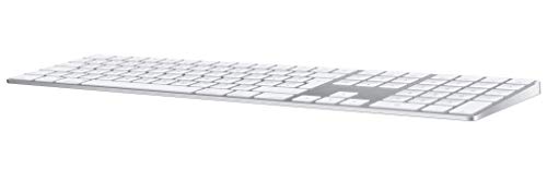 Apple Magic Keyboard mit Ziffernblock: Bluetooth, wiederaufladbar. Kompatibel mit Mac, iPad oder iPhone; Englisch, GB, Silber im Sale