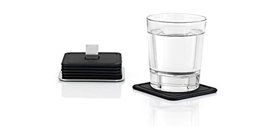 Blomus 68445 Set 6 Untersetzer Trayan, 9.5 x 9.5 x 4.2 cm im Sale