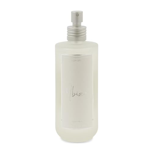 Riviera Maison Room Spray, Natural Room Fragrance, Room Freshener, Fresh Scent - RM Ibiza Room Spray 200ml - Glass - White/Gold - (ØxH) 6.5x13 on Sale