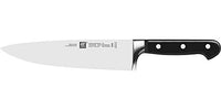 Thumbnail for ZWILLING Professional Chef's Knife, Blade Length: 20 cm, Wide Blade, Stainless Special Steel/Plastic Handle with Rivets, Black [Made in Germany] on Sale