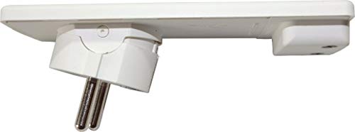 Schulte Elektrotechnik GmbH 1510 0000 0300 EVOline Plug Schutzkontakt-Stecker extraflach, weiss im Sale