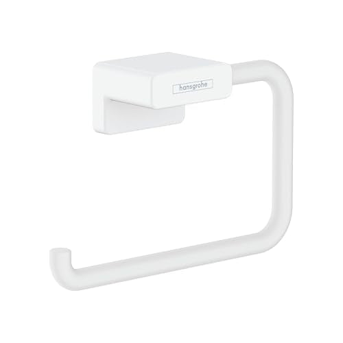 hansgrohe Toilettenpapierhalter AddStoris, Klopapierhalter ohne Deckel, Mattweiß, 1 Rolle im Sale