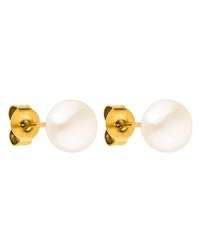Thumbnail for PURELEI Pearl Earrings (Silver) – Women's earrings made of durable stainless steel – Waterproof earrings for women – 1.56 cm diameter – Fashion jewelry for your individual look on sale
