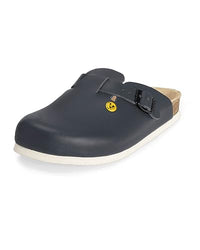 Thumbnail for VITAFORM ESD Clogs Damen und Herren Leder, ableitfähige Arbeitsschuhe für Medizin, Elektrotechnik oder Fabriken, Antistatische Schuhe mit guter Passform, rutschfeste Eva Sohle, Blau 45 im Sale