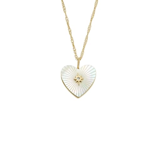 Fossil Damenschmuck Gold-Edelstahl-Halskette, JF04731710 im Sale