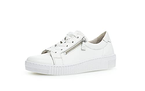 Gabor Damen Low-Top Sneaker, Frauen Halbschuhe,Best Fitting,schnürschuhe,Ugly Sneaker,Chunky Sneaker,dad Shoes,Weiss (Uni),39 im Sale