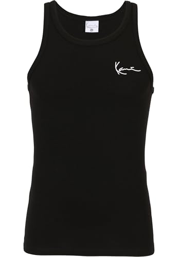 Karl Kani Herren KM242-043-3 Chest Signature Essential Waffle Tanktop 2 Pack  Black/Black im Sale