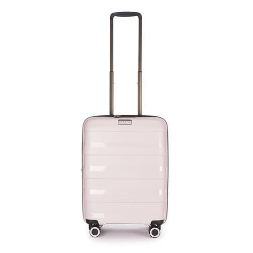 Stratic Straw + Hartschalen-Koffer Trolley Handgepäck Koffer klein Reisekoffer, nachhaltig, 4 Rollen, erweiterbar, TSA-Schloss ( im Sale