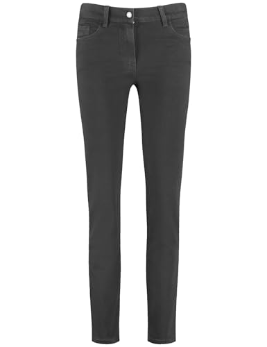 Gerry Weber Damen 5-Pocket Jeans ALIS꞉SA unifarben, Washed-Out-Effekt reguläre Länge, 7/8 Länge Black Black Denim 34 im Sale