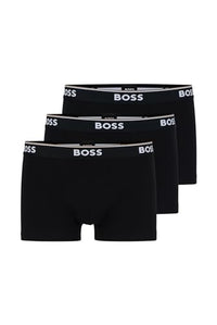 Thumbnail for BOSS Herren Trunk 3p Co/EL Boxershorts, Black 001, EU im Sale