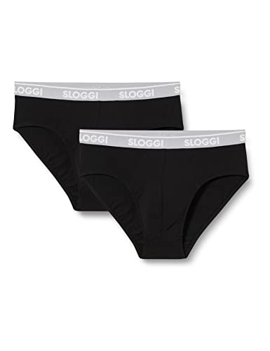 Sloggi Herren GO ABC H Midi 2P, BLACK, im Sale