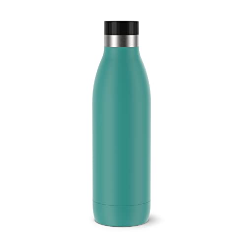 Emsa N31110 Bludrop Color Trinkflasche, 0,7 Liter, 100 % dicht, Quick-Press Verschluss, Ergonomischer 360° Trinkgenuss,12h warm, 24h kühl, spülmaschinenfest, Edelstahl, Petrol im Sale