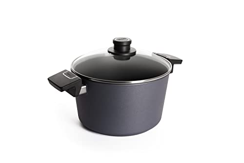 Woll Diamond Lite Topf mit Glasdeckel in Box - Induktiv -, Ø 24 cm, 13.5 cm hoch, 5.5 Liter - Geeignet für alle Herdarten, Aluminiumguss, Antihaft-Versiegelung, backofenfest, anthrazit im Sale