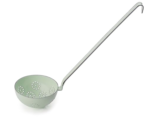 Riess, 0310-006, Schaumlöffel 9, CLASSIC - BUNT/PASTELL, Farbe Nilgrün, Durchmesser 9 cm, Höhe 8 cm, Emaille im Sale
