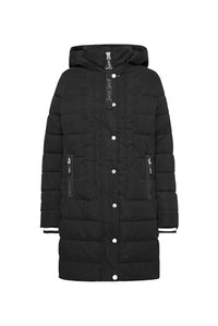 Thumbnail for SOCCX Damen Peached Parka mit abtrennbarer Kapuze Black Xl im Sale