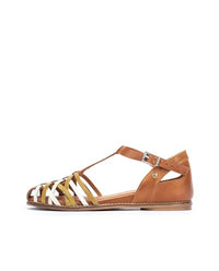 Thumbnail for Pikolinos Halboffene Schuhe in Leder Talavera für Frauen Farbe ORO im Sale