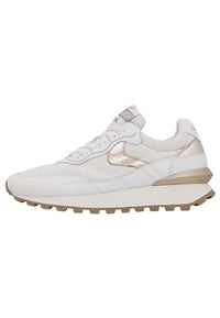 Thumbnail for VOILE BLANCHE QWARK Hype Woman-Sneaker aus Veloursleder und technischem Gewebe-Weiß, Weiß-Platin 42 im Sale