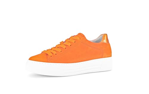 Gabor Damen Low-Top Sneaker, Frauen Halbschuhe,Wechselfußbett,Moderate Mehrweite (G),Laufschuhe,schnürschuhe,pink/Rubin,39 im Sale