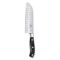 Thumbnail for Victorinox Grand Maître, professional Santoku knife, extra sharp blade, hollow ground, 17 cm, plastic handle, stainless steel, black on sale
