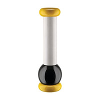 Thumbnail for Alessi Totem Domestici MP0210 1 - Design Salz-, Pfeffer- und Gewürzmühle aus Buchenholz, Gelb, Schwarz und Weiß, Durchmesser 33 cm im Sale