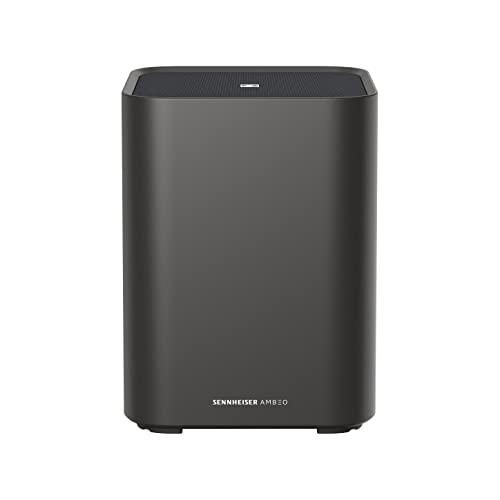Sennheiser AMBEO Sub für TV und Musik - EU-Stecker - 3D Surround Sound-tiefer, durchdringender Bass bis 27 Hz-8 Subwoofer mit 350W Klasse D Verstärker-kompatibel mit AMBEO Soundbar Produkten, Schwarz im Sale