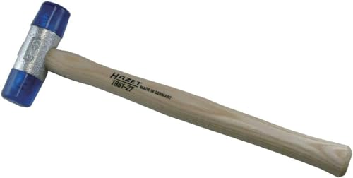 HAZET Kunststoff-Schonhammer 1951-27 I 265 mm, Hammer-Kopf-mm 27 mm - schlagfestes Cellulose-Acetat, nahezu rückschlagfrei, robuster Stil aus Esche I Made in Germany im Sale