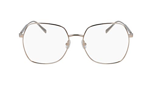 Longchamp Unisex LO2129 Sunglasses, 714 Gold, 56